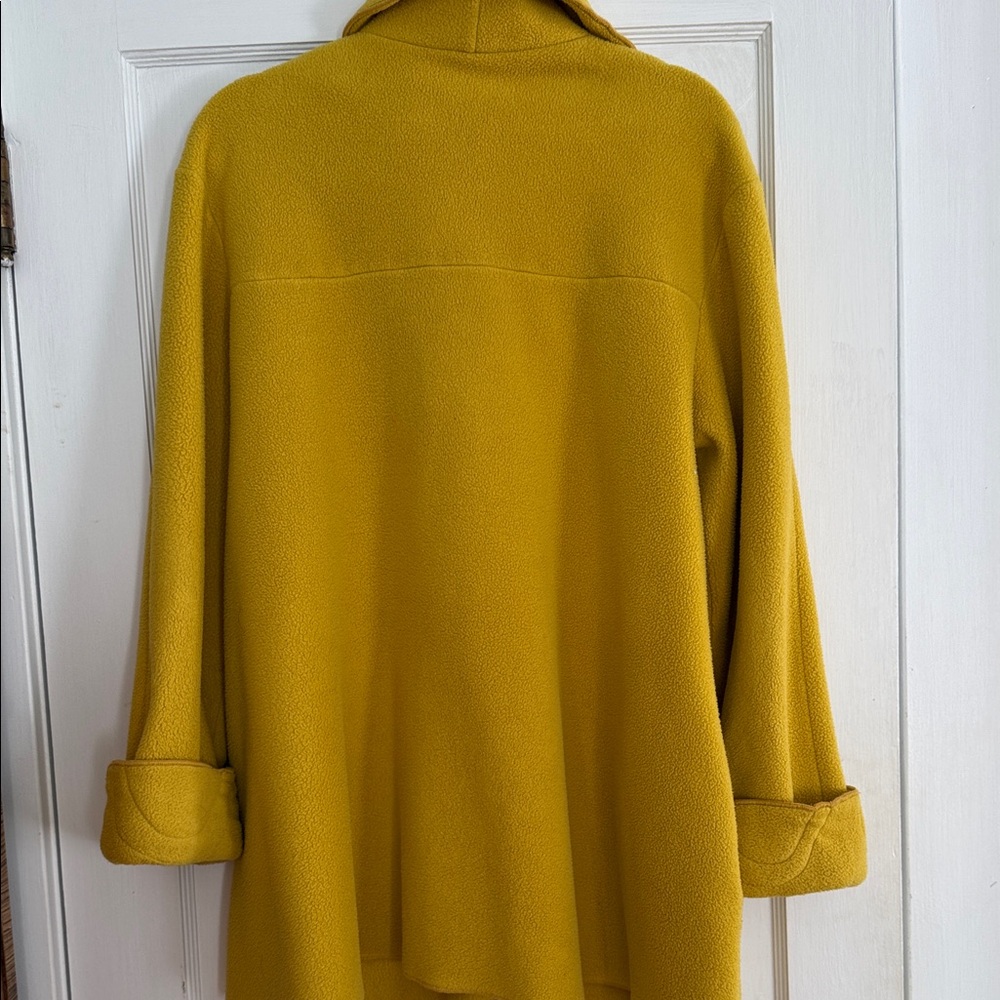 Janska Women's Mustard Yellow Swing Coat - Picture 6 of 8